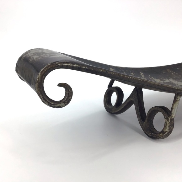 Distressed Look Metal Accent Dish - Picture 8 of 15